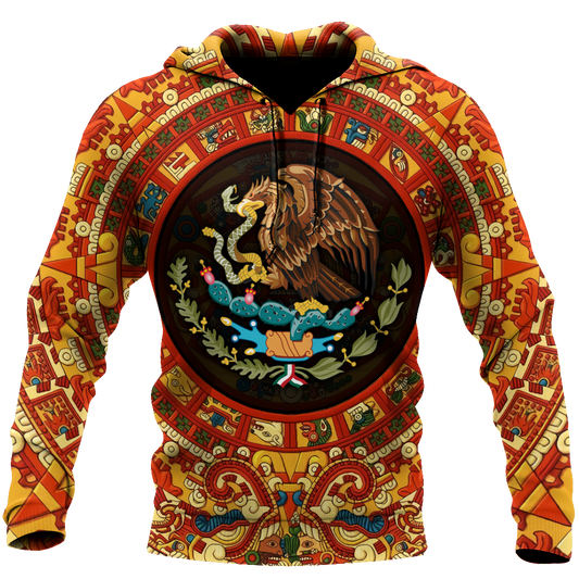 Mexican Aztec Art - 3D Hoodie