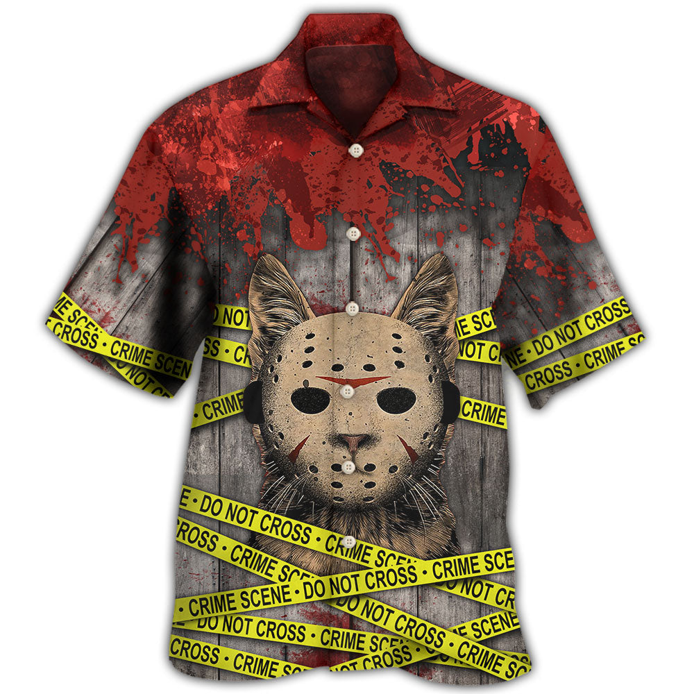Halloween Horror Cat Spooky Art – Hawaiian Shirt