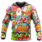 Christmas Hippie Santa Peace Bus - Hoodie