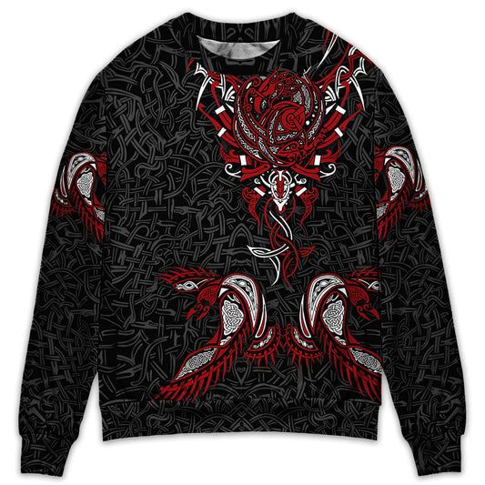 Viking War Raven Life Style – Sweater - Ugly Christmas Sweater