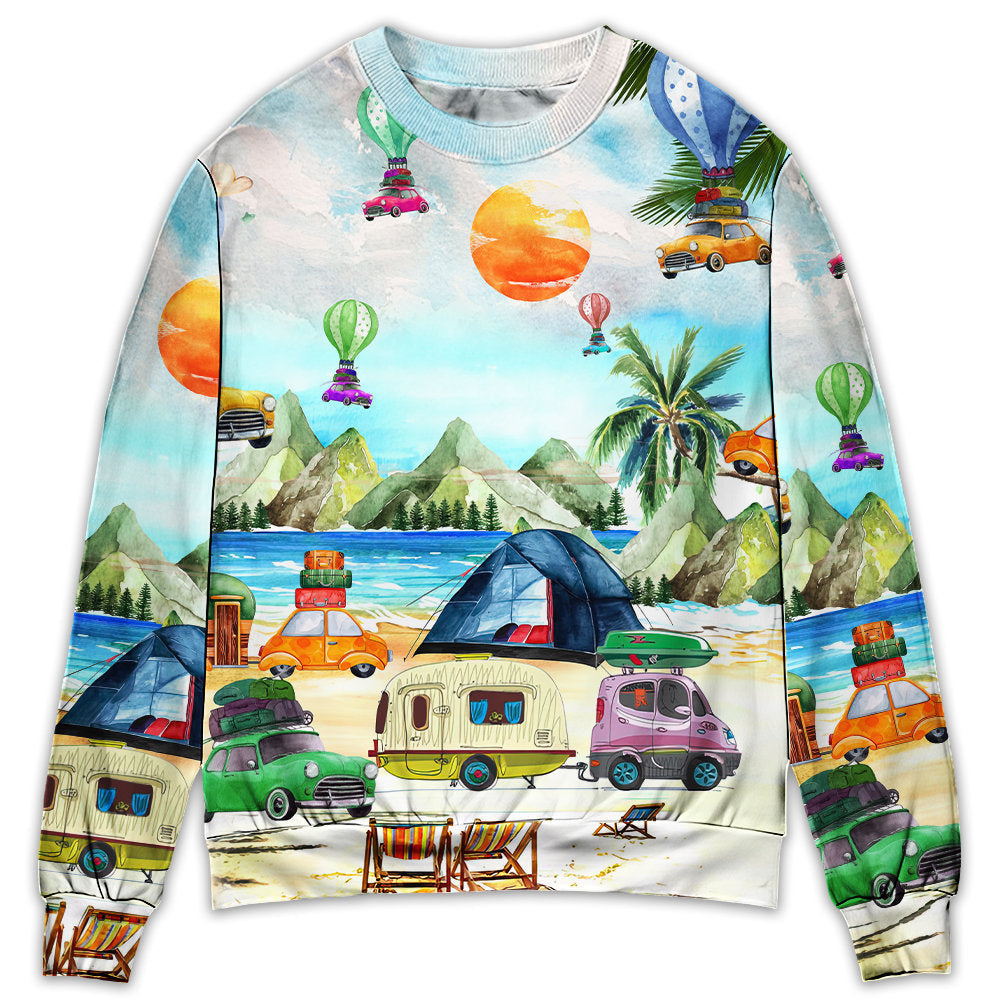 Camping Adventure Nature Life Style – Sweater - Ugly Christmas Sweater