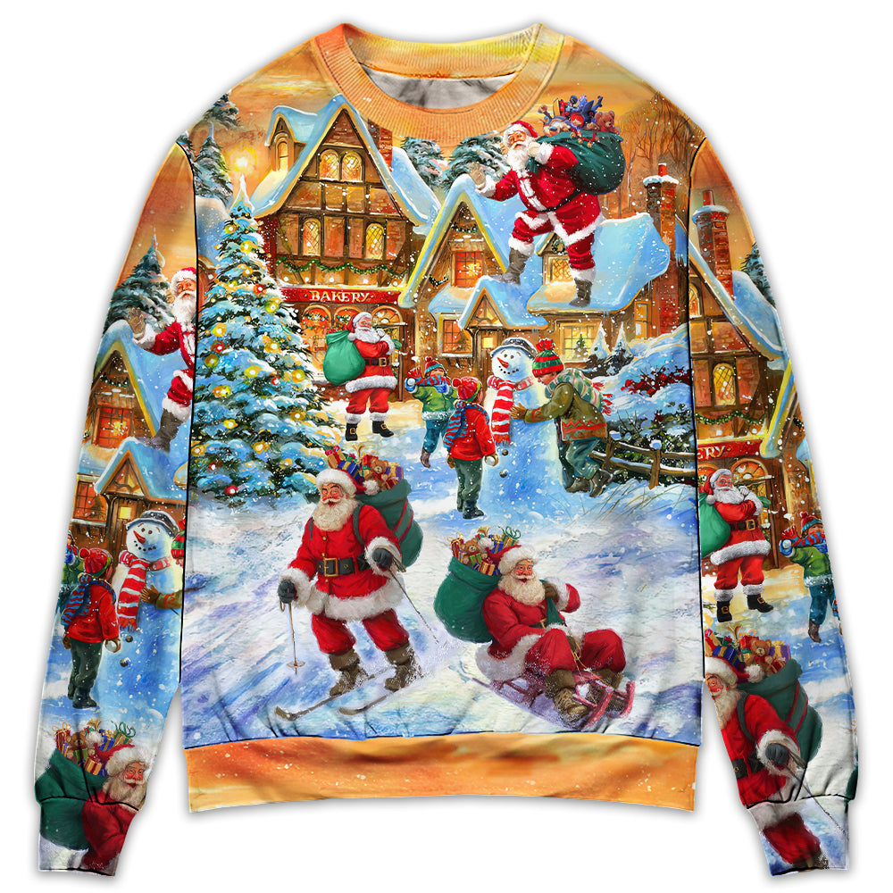 Christmas Santa In Town Xmas Is Coming – Sweater - Ugly Christmas Sweater