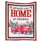 Cardinal Red Truck Christmas 50 x 60 Inch Flannel Blanket For Cozy Bedroom And Sofa Decor