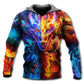 Dragon Fire And Water Power - 3D Hoodie