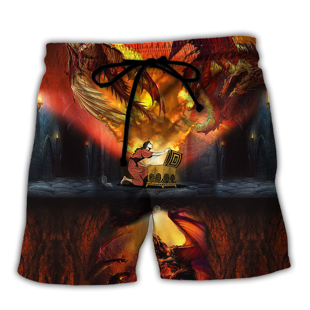 Dragon Amazing Life Art - Beach Short