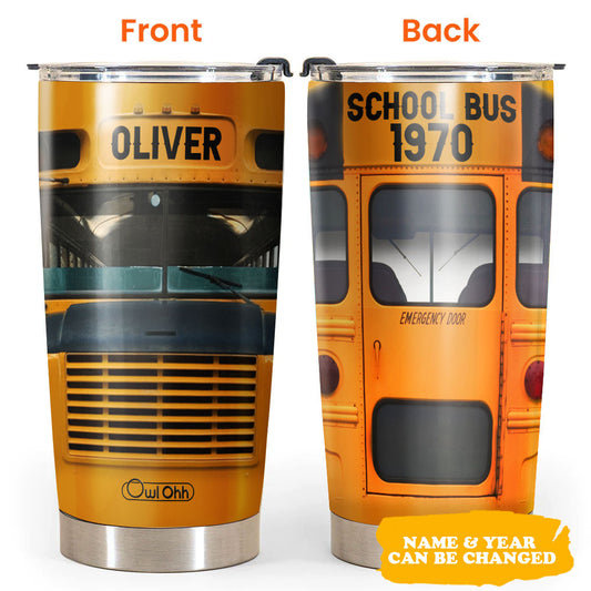 School Bus Lover Funny Personalized 20 Oz Tumbler