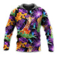 Giraffe Tropical Leaf Colorful Style - Hoodie