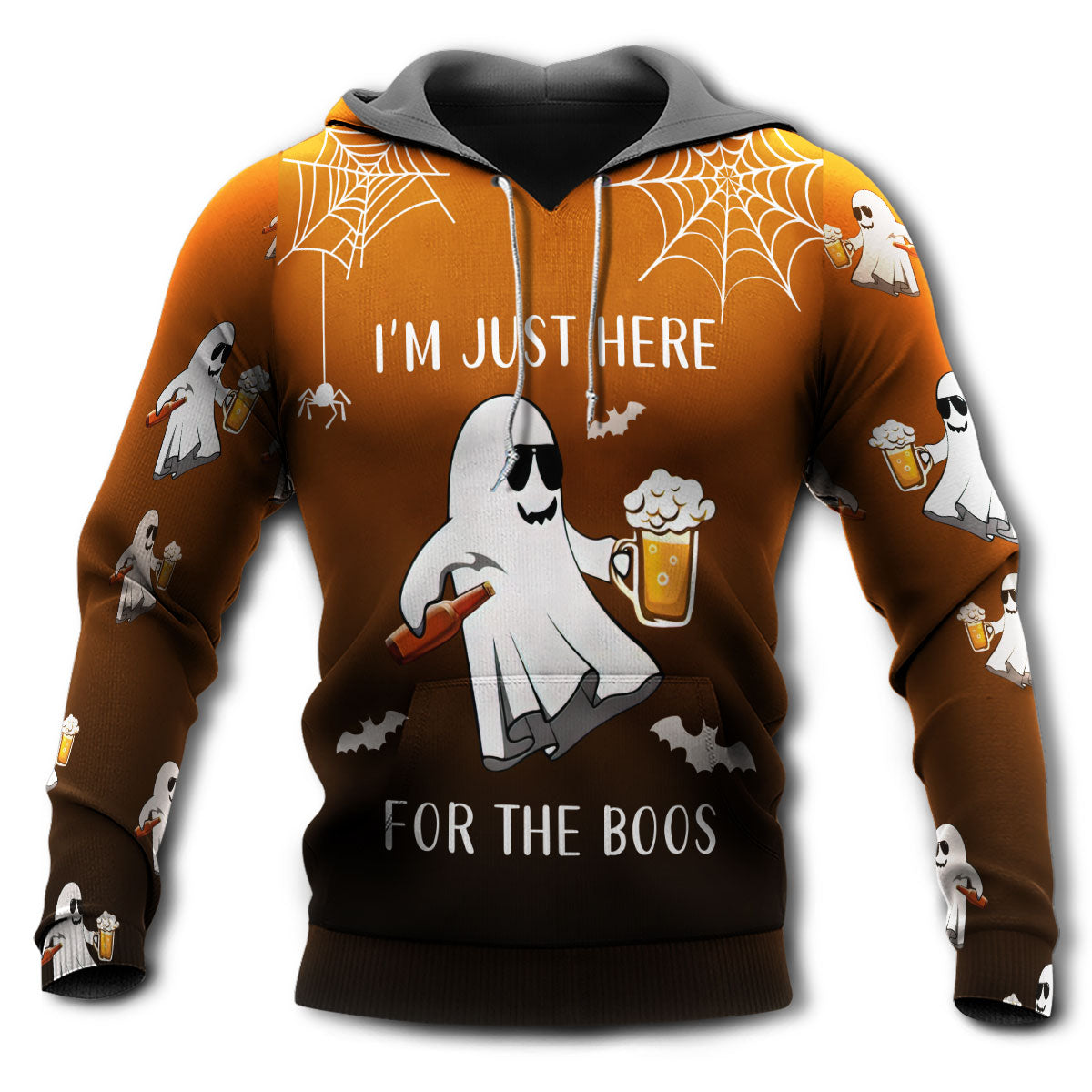 Halloween Boo Beer Art – 3D Hoodie