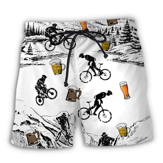 Beer And Mountain Bike Lover – Beach Short