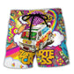 Music Festival Follow The Beat Hippie Style - Beach Short