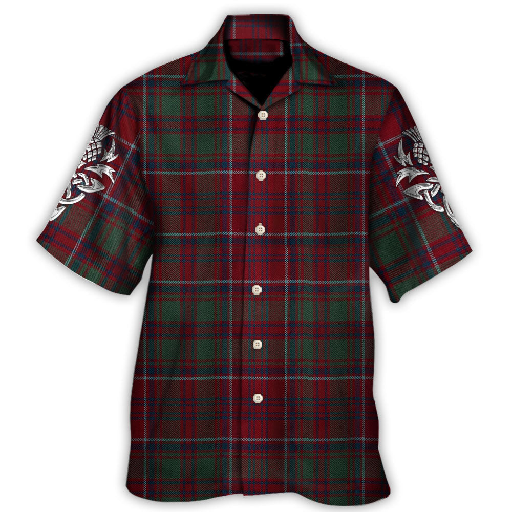 Scottish Tartan Love Style - Hawaiian Shirt