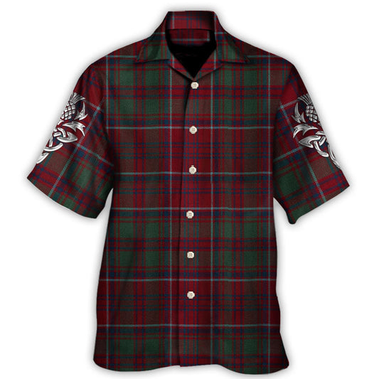 Scottish Tartan Love Style - Hawaiian Shirt