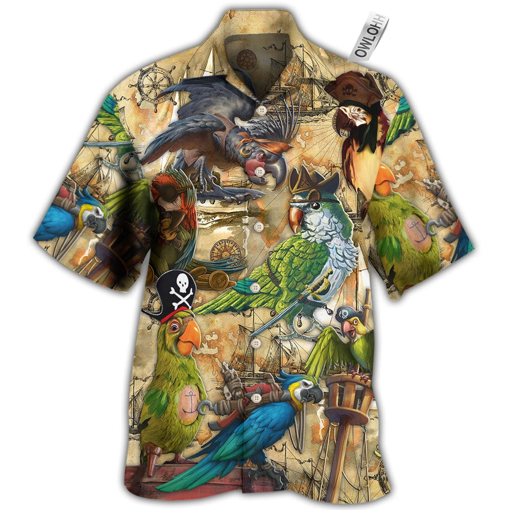Beach Short / Adults / S Parrot Pirates Life Vintage - Beach Short - Owls Matrix LTD