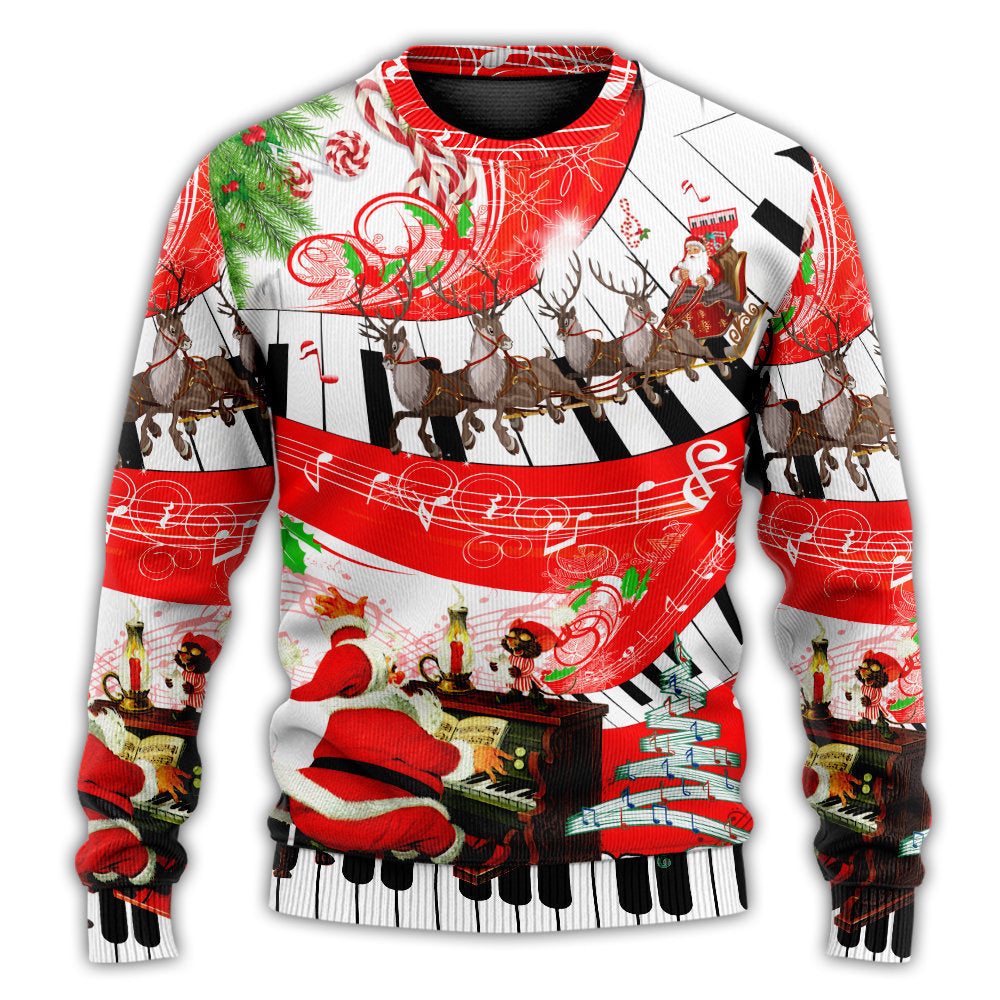Christmas Love Music Happy Life – Sweater - Ugly Christmas Sweater