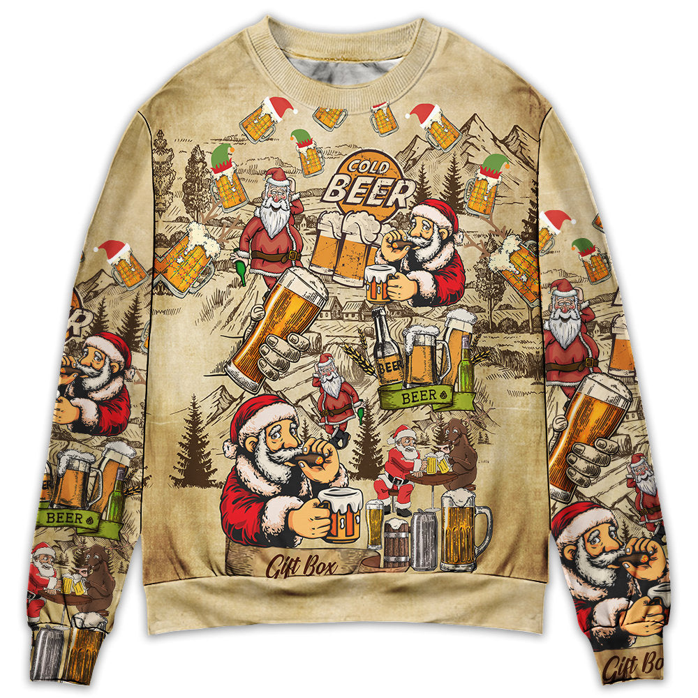 Christmas Merry Xmas Beer Lover – Sweater - Ugly Christmas Sweater