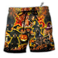 Beach Short / Adults / S Halloween Funny Dachshund Dog - Beach Short - Owls Matrix LTD
