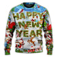 Christmas Happy New Year Snow – Sweater - Ugly Christmas Sweater