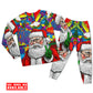 Women / S Christmas Hippie Santa Claus - Pajamas Long Sleeve - Owls Matrix LTD