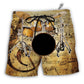 Beach Short / Adults / S Drum Old Drummer And Lovely Lady Stick - Beach Short - Owls Matrix LTD