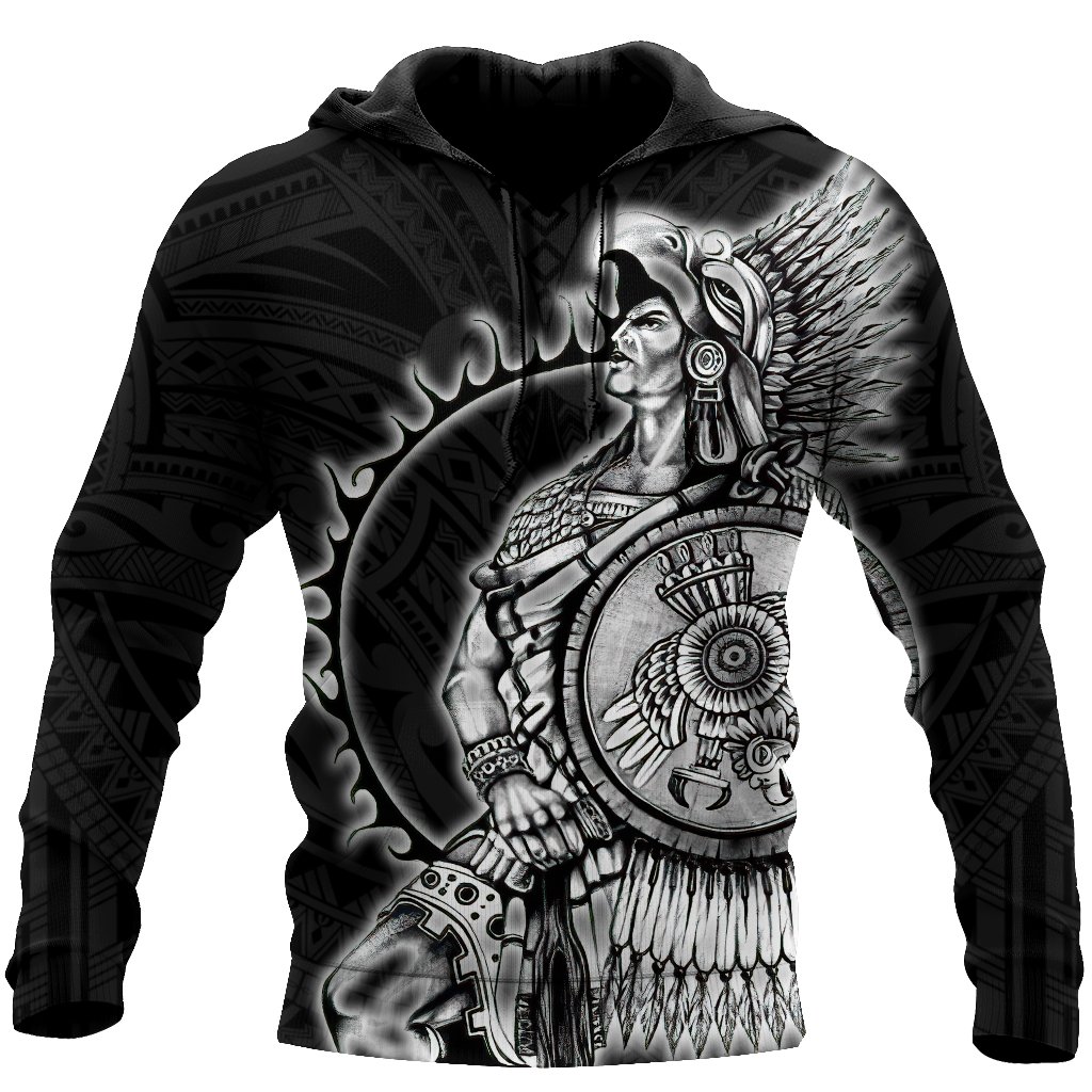 Mexican Aztec Warrior Art - 3D Hoodie