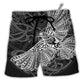 Viking Raven Valhalla Norse - Beach Short - Owls Matrix LTD