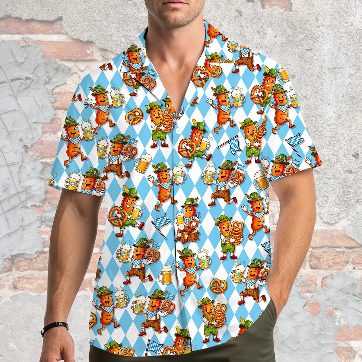 Oktoberfest Sausage Bavarian Pretzel Festival – Hawaiian Shirt