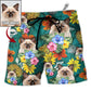 1 / Adults / S Cat Tropical Various Style Custom Photo - Beach Short - Owls Matrix LTD