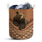 S: 17.72”x13.78” (45x35 cm) Bear Basic Style – Laundry Basket - Owls Matrix LTD