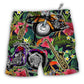 Beach Short / Adults / S Motorcycle I Like Motorcycles And Saxophone - Beach Short - Owls Matrix LTD