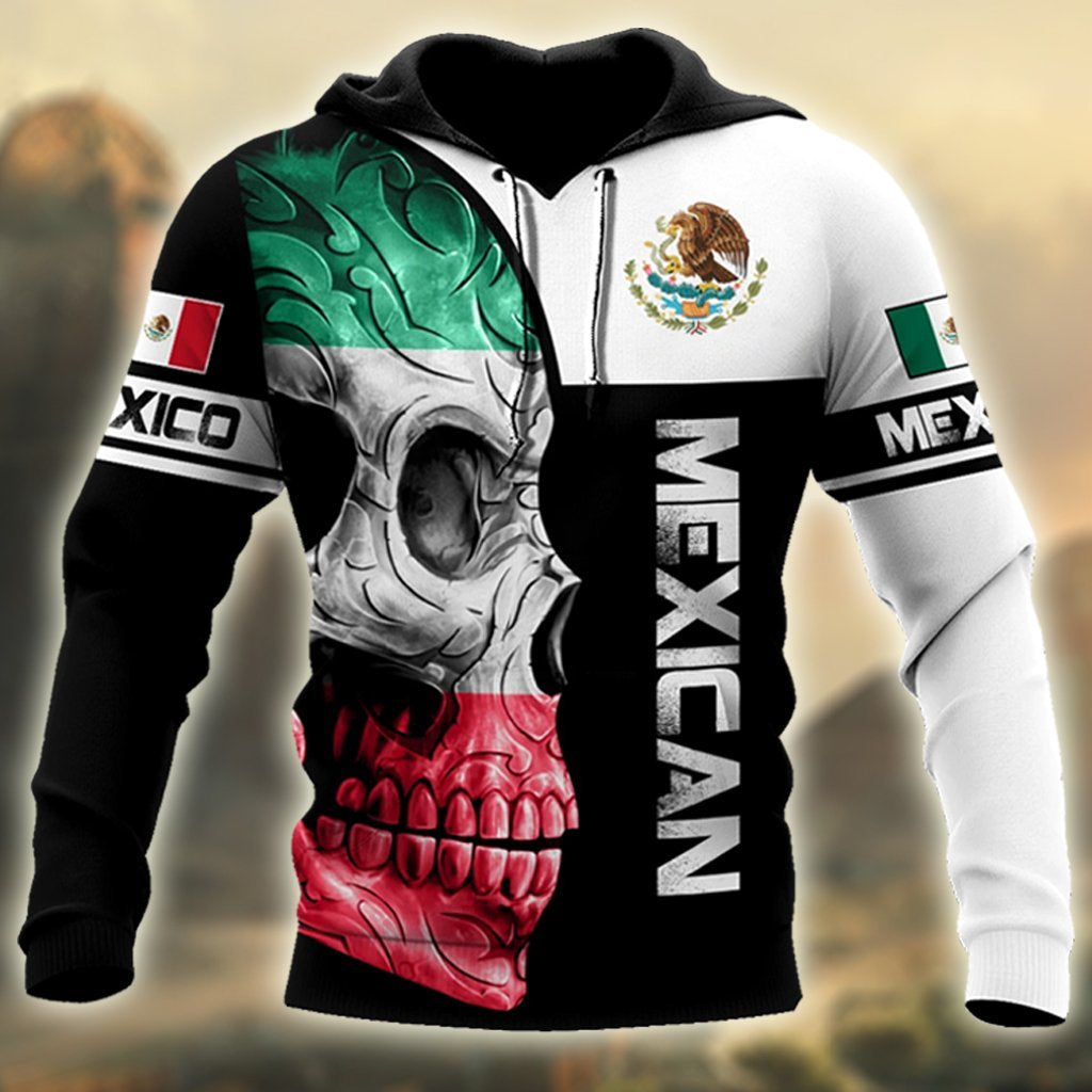 Mexican Skull Art - 3D Hoodie
