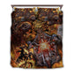 Skull Motorcycle Racing Bedding Cover For Gothic Bedroom Decor