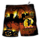 Beach Short / Adults / S Halloween Cat Buckle Up Buttercup - Beach Short - Owls Matrix LTD