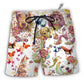 Beach Short / Adults / S Dog I Like Dogs And Butterflies - Beach Short - Owls Matrix LTD