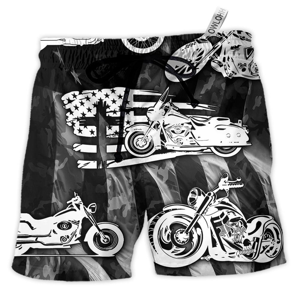 Beach Short / Adults / S Motorcycle I'm A Simple Man - Beach Short - Owls Matrix LTD