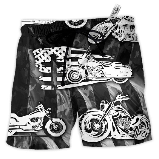 Beach Short / Adults / S Motorcycle I'm A Simple Man - Beach Short - Owls Matrix LTD