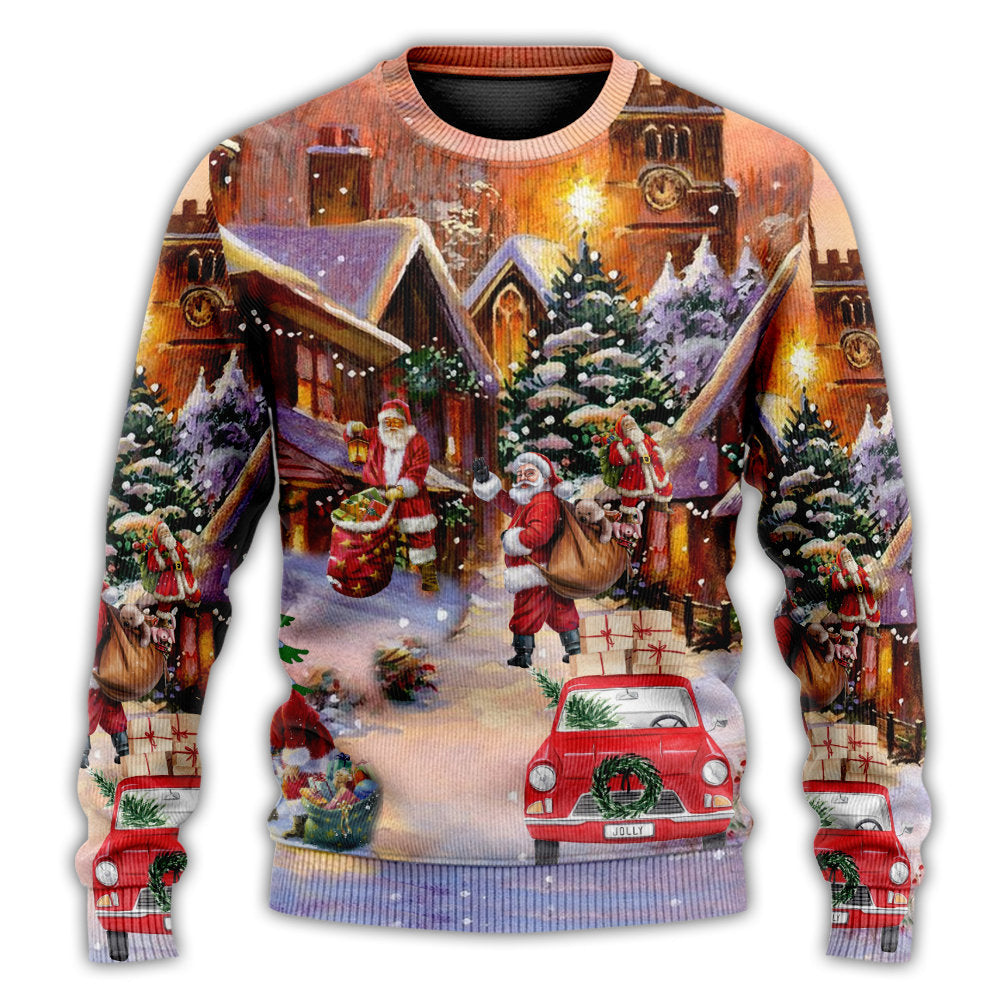 Christmas Santa Is Delivering Love – Sweater - Ugly Christmas Sweater