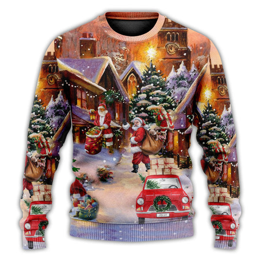 Christmas Santa Is Delivering Love – Sweater - Ugly Christmas Sweater