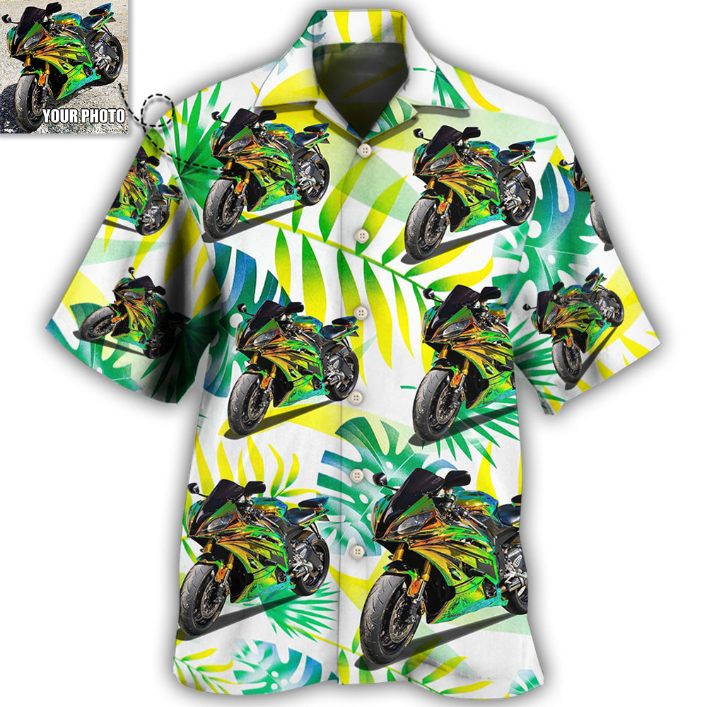 Motorcycle Lover Custom Photo - Hawaiian Shirt