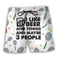 Beer And Tennis Funny Quote – Beach Short