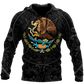 Mexican Warrior Eagle Collection Art - 3D Hoodie