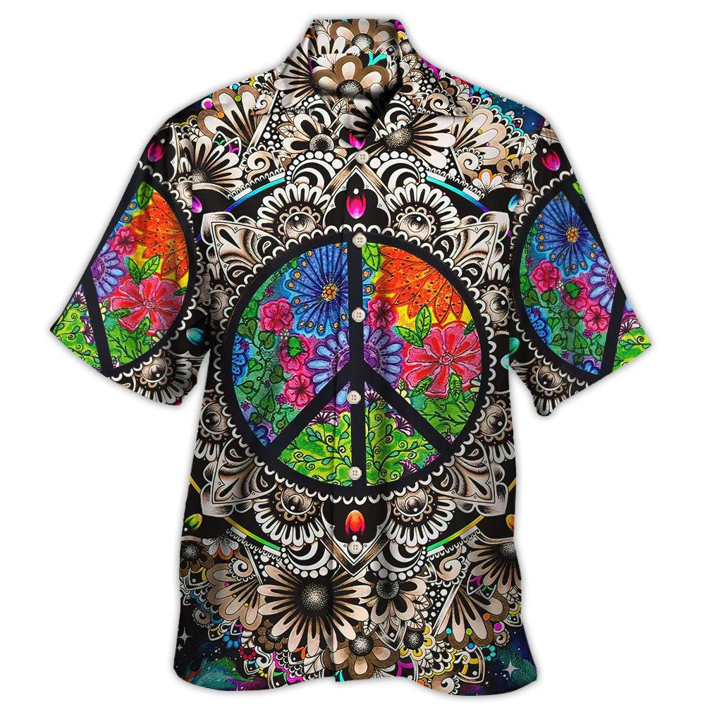 Hippie Peace Galaxy Cosmic Art – Hawaiian Shirt