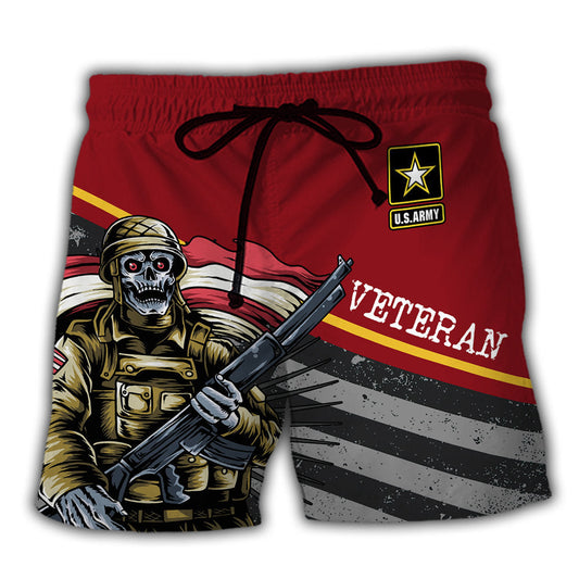 Veteran Grumpy Veteran Quote – Beach Short