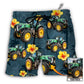 Beach Short / Adults / S Tractor Lover Tropical Custom Photo - Beach Short - Owls Matrix LTD