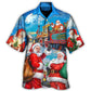 Christmas Santa Train Gift Holiday Art – Hawaiian Shirt