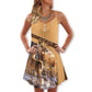 Deer Buck And Doe Nature Quote – Women's Summer Sleeveless V-Neck Camisole Dress