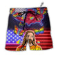 Beach Short / Adults / S LGBT Independence Day Jesus Butterfly Neon - Beach Short - Owls Matrix LTD