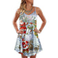 Christmas Santa Snowman Elf Joy – Women's Summer Sleeveless V-Neck Camisole Dress