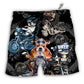 Beach Short / Adults / S Motorcycle Dog I Like Motorcycles And Dogs - Beach Short - Owls Matrix LTD