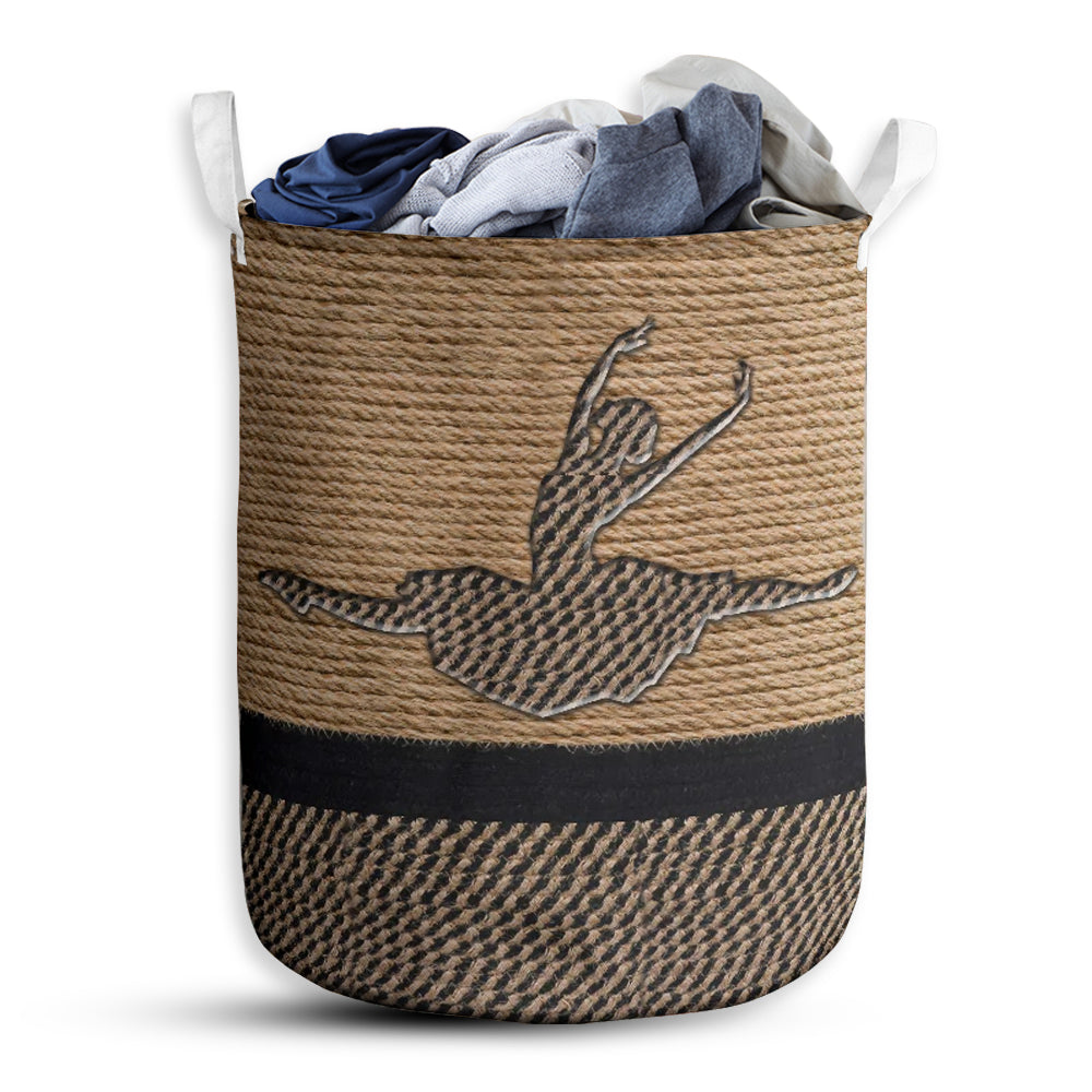 S: 17.72”x13.78” (45x35 cm) Ballet Dance Rope Wallpaper - Laundry Basket - Owls Matrix LTD