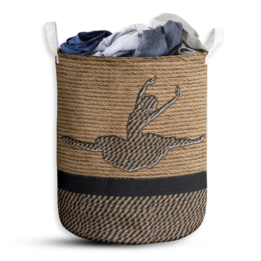 S: 17.72”x13.78” (45x35 cm) Ballet Dance Rope Wallpaper - Laundry Basket - Owls Matrix LTD